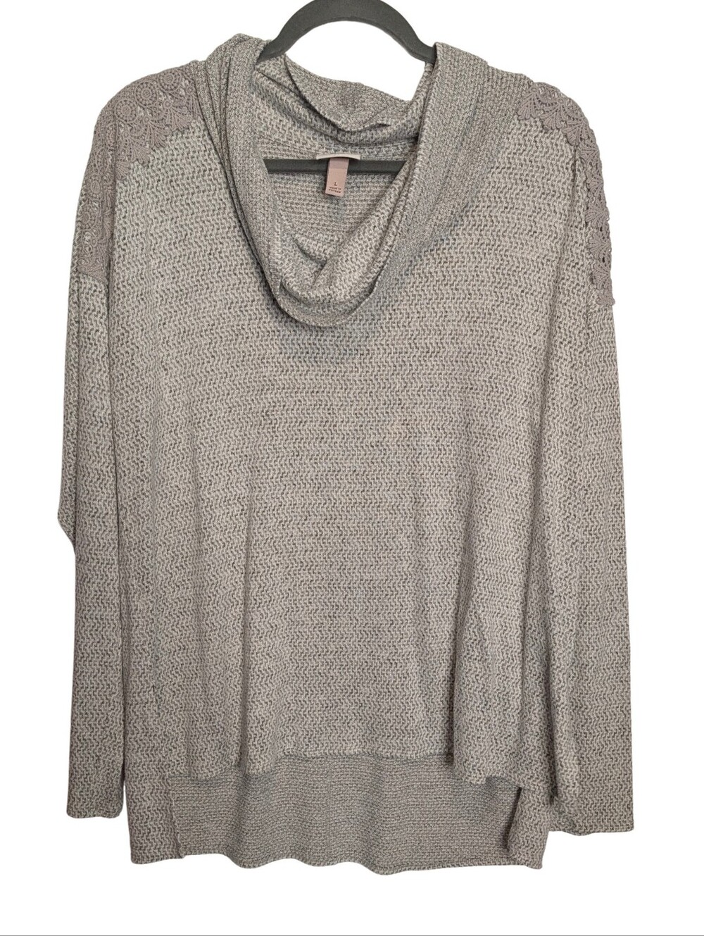 Knox Rose Cowl Neck, High Low Sweater. Oversized Large